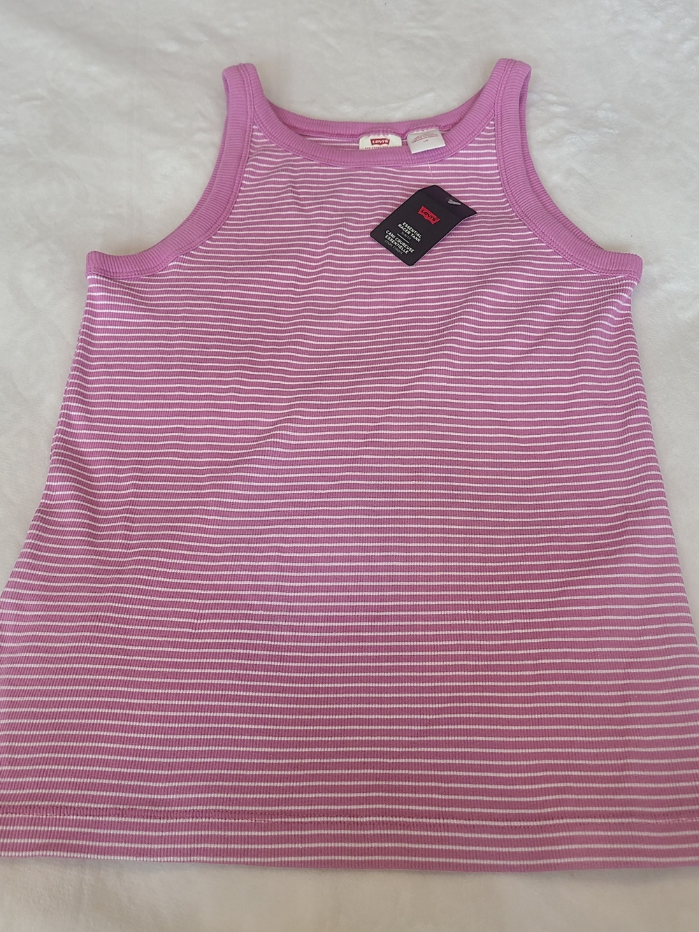 Levi's Pink Striped Tank Top